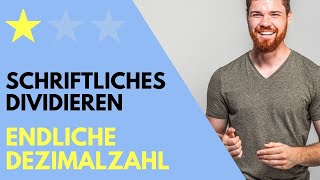 Schriftliches Dividieren Mit Rest Endliche Dezimalzahl [upl. by Neelasor]