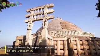 The Great Stupa at Sanchi Madhya Pradesh India  MP Tourism [upl. by Worrell]