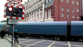 Canute Road Level Crossing 05092015 [upl. by Atews]