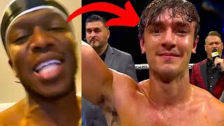 INFLUENCERS REACT TO BRYCE HALL VS GEE PEREZ BARE KNUCKLE BOXING FIGHT  BRYCE HALL REACTION [upl. by Harts716]