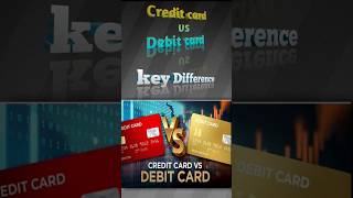 Credit card vs Debit cardkya he defferentshorts ytshorts [upl. by Tremann130]