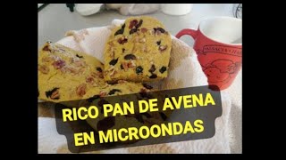 Haciendo saludable pan de avena en microondas fácil y rápido cocinafacil [upl. by Doll]