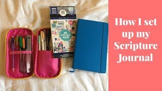 SCRIPTURE JOURNAL SETUP  20172018 [upl. by Behnken]