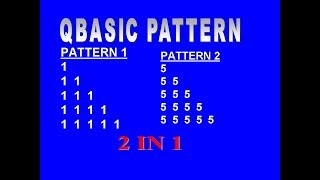 QBasic Program Pattern Printing 1 11 111 1111 11111 QBasic Tutorials in Hindi [upl. by Clarey351]