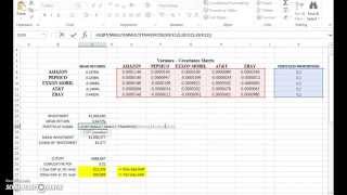 VaR for a multiasset portfolio using variance covariance matrix [upl. by Kincaid]