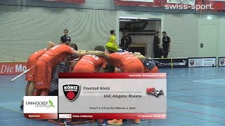 Highlights vom Spiel der Runde Floorball Köniz  UHC Alligator Malans [upl. by Hildegaard]