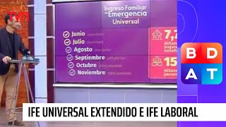 Ministra Karla Rubilar detalla la entrega del IFE Universal extendido y Laboral  BDAT [upl. by Eam]