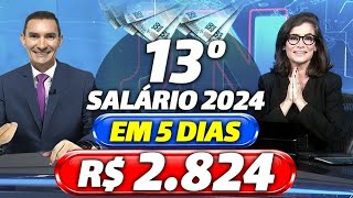 INSS 1ª PARCELA do 13º SALÁRIO para os APOSENTADOS  CALENDÁRIO INSS 2024  VEJA DATAS e VALORES [upl. by Ahsirak]