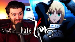 SABER VS LANCER WAS INSANE FateZero 1x04 Reaction [upl. by Hnao468]