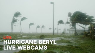 Hurricane Beryl 2024 Live Stream  Live Webcams [upl. by Nahamas]