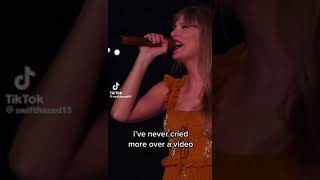 Taylor swift CRYING at the eras tour while PERFORMING Marjorie [upl. by Enened78]