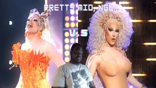 RPDR S16 EP14 Lipsync quotReactionquot  Elimination  Q vs Plane Jane [upl. by Griffiths]