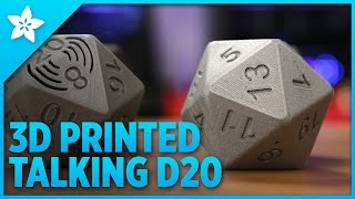 3D Printed Talking D20 [upl. by Aikaz]