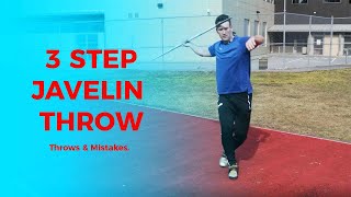 3 Step Javelin Throw [upl. by Oiziruam]