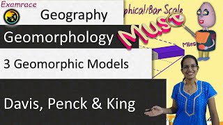 3 Geomorphic ModelsCycles of Slope Development  Davis Penck and King Dr Manishika [upl. by Llevaj]