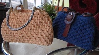 How to fashion  Sommertasche schnell gehäkelt [upl. by Hakym817]