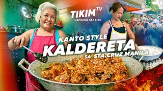 Kanto Style Pork CALDERETA sa Sta Cruz Manila  Aling Wilmas Eatery Story  TIKIM TV [upl. by Marceau]