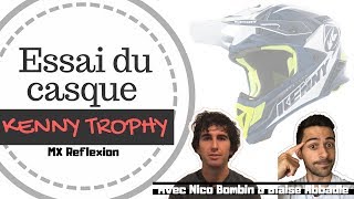 Essai du CASQUE KENNY TROPHY motocross enduro [upl. by Ledairam874]