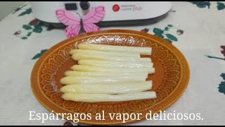 Espárragos al vapor  Recetas fáciles monsieur cuisine plus [upl. by Rosemari703]