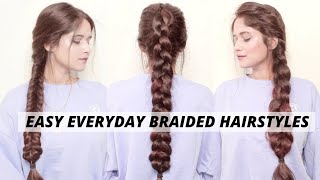 3 New Everyday BRAIDED HAIRSTYLES Summer Hairstyles for Office College School  Anukriti Lamaniya [upl. by Eneli544]