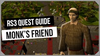 RS3 Monks Friend 2024 Quest Guide  Ironman Friendly  RuneScape 3 [upl. by Outhe128]