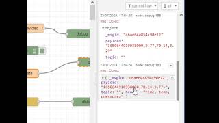 Filter IOTMQTT Data Using NodeRed [upl. by Rehctelf]