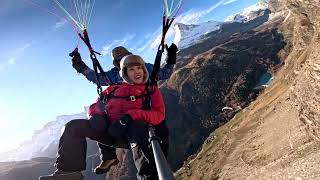 Tandemflight Klein Matterhorn to Zermatt Nov 24 [upl. by Tertia]