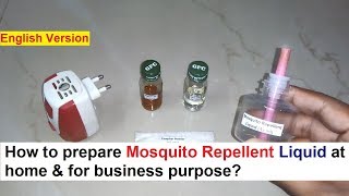 Mosquito Repellent Liquid Vaporizer Making 100 Real Formula [upl. by Ilhsa418]