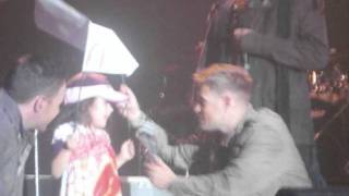 Nicky Byrne speech and Beautiful tonight Live at the marquee 2011 front row [upl. by Lynus]