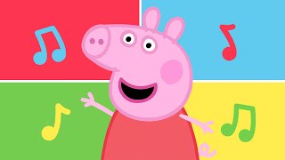 The Four Colours Song 🟥🟨🟦🟩 Peppa Pig Nursery Rhymes and Kids Songs [upl. by Berkley]