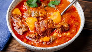 Hungarian Goulash  The Ultimate Beef Stew [upl. by Callida]