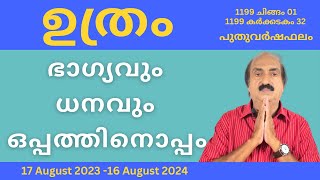 Uthram Nakshatra Phalam 2024  ഉത്രം നക്ഷത്രഫലം 2024  Nakshatra phalam 2024  Astrology Malayalam [upl. by Uel]