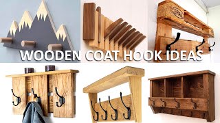 150 Wooden Coat Hook Ideas [upl. by Hutner769]