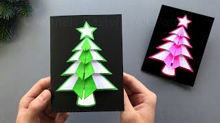 Basteln für Weihnachten Weihnachtskarten mit Papier als Weihnachtsgeschenke selber machen 🎄 [upl. by Poore425]