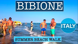 Bibione Italy 🇮🇹 beach walk spiaggia 🏖️4K 2023 [upl. by Larrabee369]