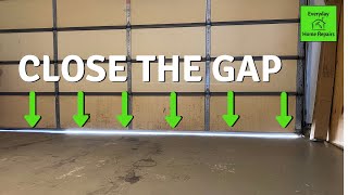 How To Fix Garage Door Gap  Travel Adjustment [upl. by Rebeca]