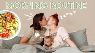 COUPLES MORNING ROUTINE WITH OUR BABY  two moms [upl. by Fransis]