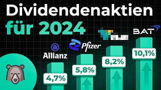 Die besten DIVIDENDEN Aktien für 2024 [upl. by Blau]