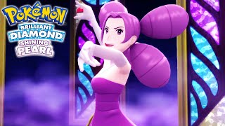 Pokémon Brilliant Diamond amp Shining Pearl vs Gym Leader Fantina 4K60FPS [upl. by Yknip]