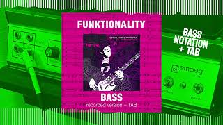 Funktionality  Bass notation  TAB  Funkestra  Funk Bass [upl. by Richy799]