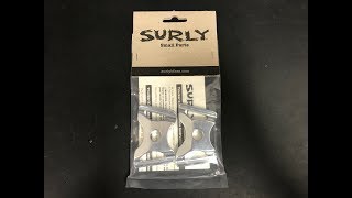 Surly kickstand plate and Pletscher TwinLeg stand install [upl. by Oram]