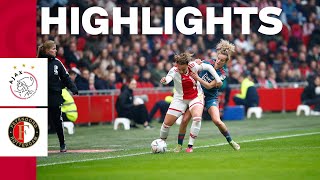 Een bijzondere dag ❤️  Highlights Ajax Vrouwen  Feyenoord  Azerion Vrouwen Eredivisie [upl. by Edithe]