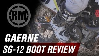 Gaerne SG12 Motocross Boot Review [upl. by Tiertza]