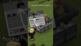 9x Faster Super Smelter Tutorial  Minecraft BedrockJava minecraft shorts ytshorts [upl. by Ilamad]