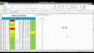 curve realignment calculation using excel and vba [upl. by Garneau]