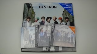 Unboxing BTS Bangtan Boys 防彈少年團 6th Japanese Single RUN All 4 Editions [upl. by Savdeep]