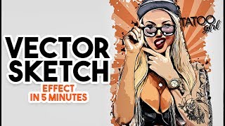 Photo to Vector in Photoshop tutorial [upl. by Belden]