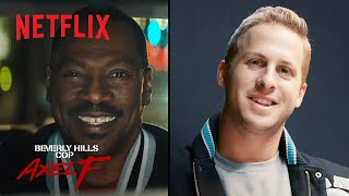 Beverly Hills Cop Axel F  Jared Goff Learned Detroit from Axel Foley  Netflix [upl. by Donelle34]