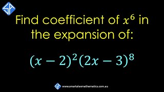 How to find coefficient of x6 in binomial expansion of x222x38 [upl. by Karub]