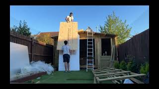 Building a DIY Summerhouse  BillyOh Winchester Log Cabin [upl. by Limaa]